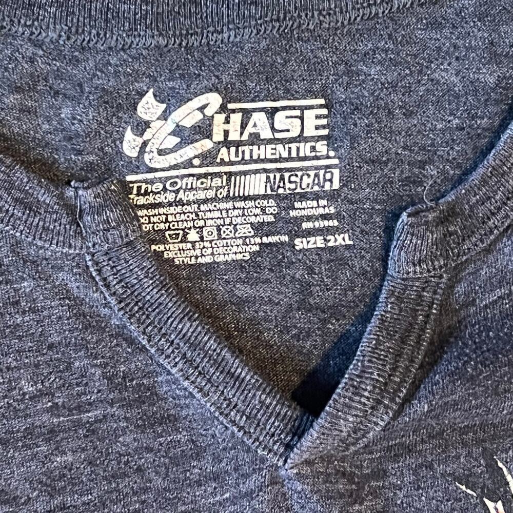 Tony Stewart NASCAR Vintage T Shirt by Chase Authentics. Gray.  Men's Size 2X - Picture 3 of 7